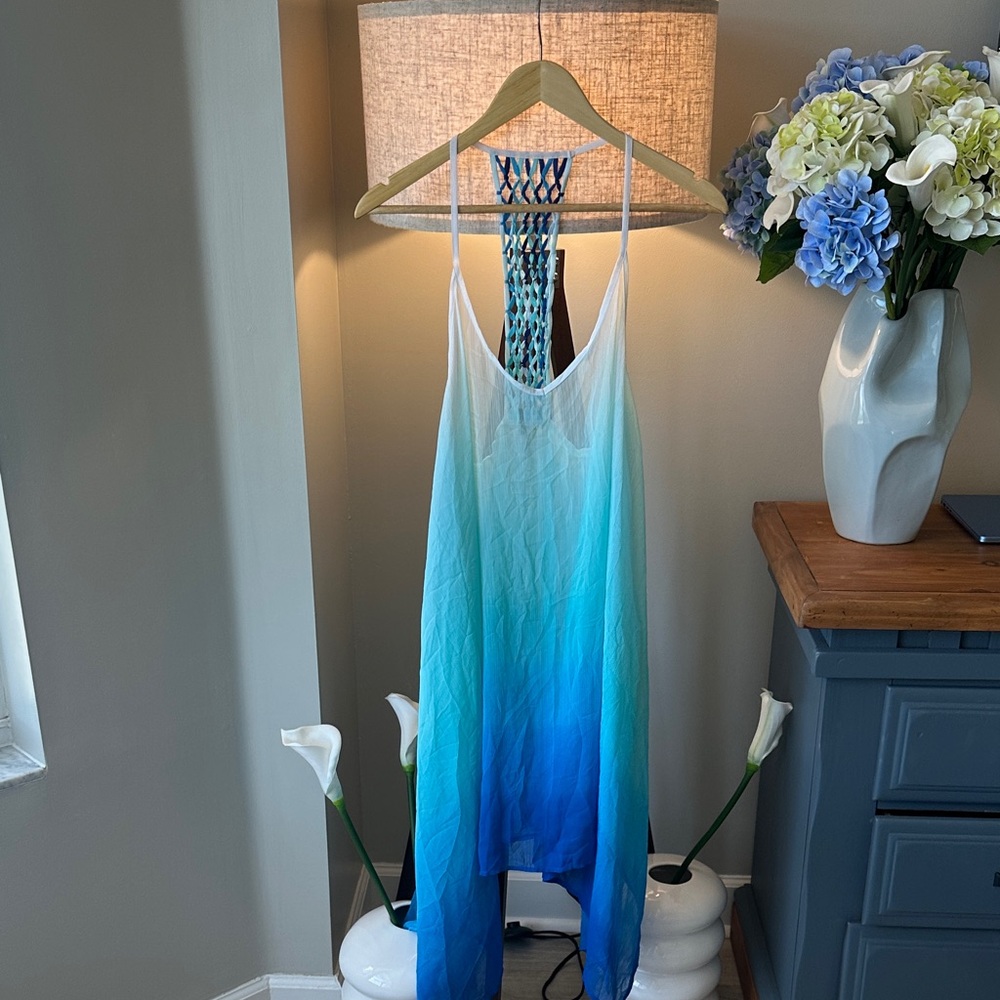 Bleu Rod Beattie Blue Ombre Swim Coverup